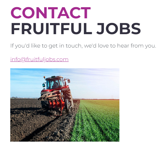 fruitfuljobs contact